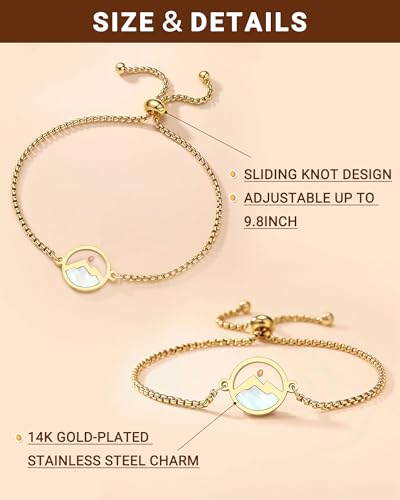 Silver/Gold Move Mountains-Mustard Seed Bracelet Christian Easter Christmas Birthday Gifts for Women Her3