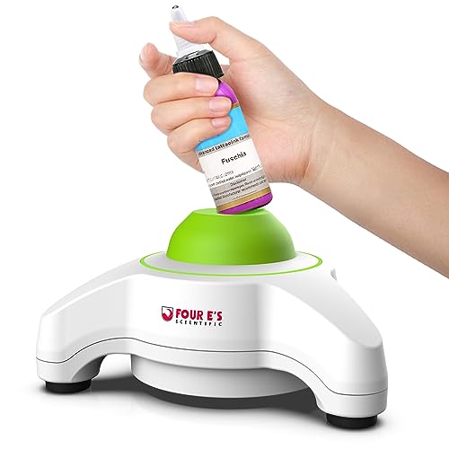 Four E's Scientific Mini Vortex Mixer with Touch Mode Vortex Mixer Paint Shaker Fixed 5600RPM 50ml Φ6mm Orbit Vibration for Laboratory Test Tub Acrylic Paints