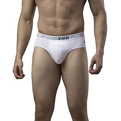 Image of Underjeans Men Cotton Blend Brief - Pack of 2