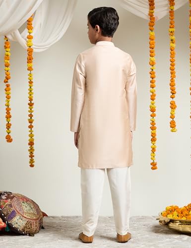 Image of Amazon Brand - Symbol Boy's Festive Rayon Kurta Pajama Set
