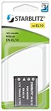 Compatibile EN-EL10 STARBLITZ sb-el10 batteria ricaricabile per Nikon EN-EL10 Nero