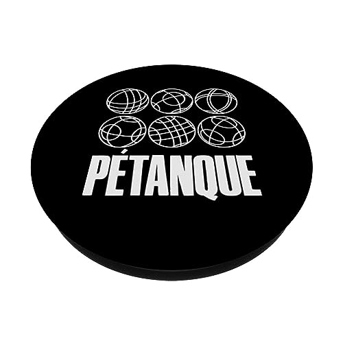 Boules Balls For Boulder Petanque Boules Ball PopSockets Swappable PopGrip, Black - Image 2
