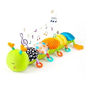 Koty Baby toys months, Infant Baby Musical Stuffed Animal Toys, Soft Sensory Toys with Crinkle and Rattles, Tummy Time Toys for Newborn Boys Girls Gift 0 612 Months