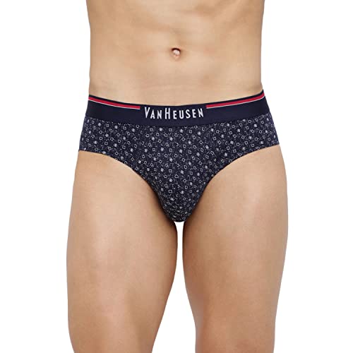 Image of Van Heusen Men Briefs - 100% Combed Cotton - Pack of 3 - Anti Bacterial, Super Soft 10006 CP-23, CP-24, CP-25 L, Multicolor