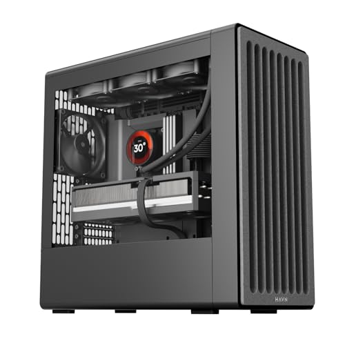 HAVN BF 360 FLOW High Airflow ATX Mid Tower PC Case, Semi-Open SGCC Steel Frame, SimpliCable Cable...