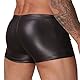 Herren Slip Lack Leder Wetlook Schwarz Männer Fetisch Boxershorts Gogo Größe M