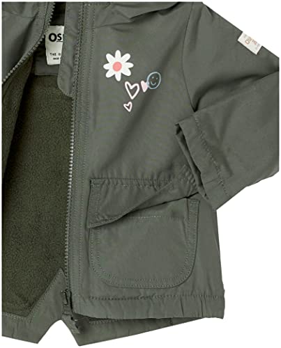 Oshkosh B’gosh Baby Girl's Flower Power Jacket-Warm, Hooded Winter Coat, Olive, 18 Months #TOP5