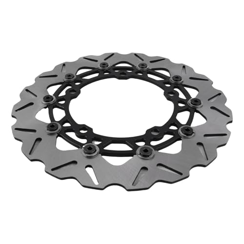 Rotor de frein avant 300mm anti-surchauffe en acier CNC noir pour Yamaha Xmax 2017-2024