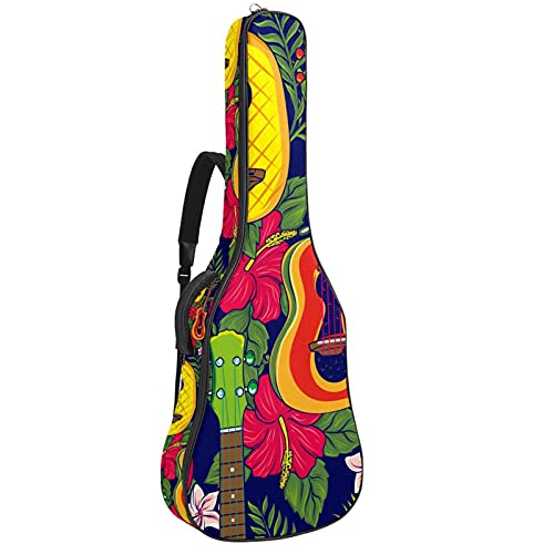 Housse guitare folk fleurie pour transporter votre musique au quotidien