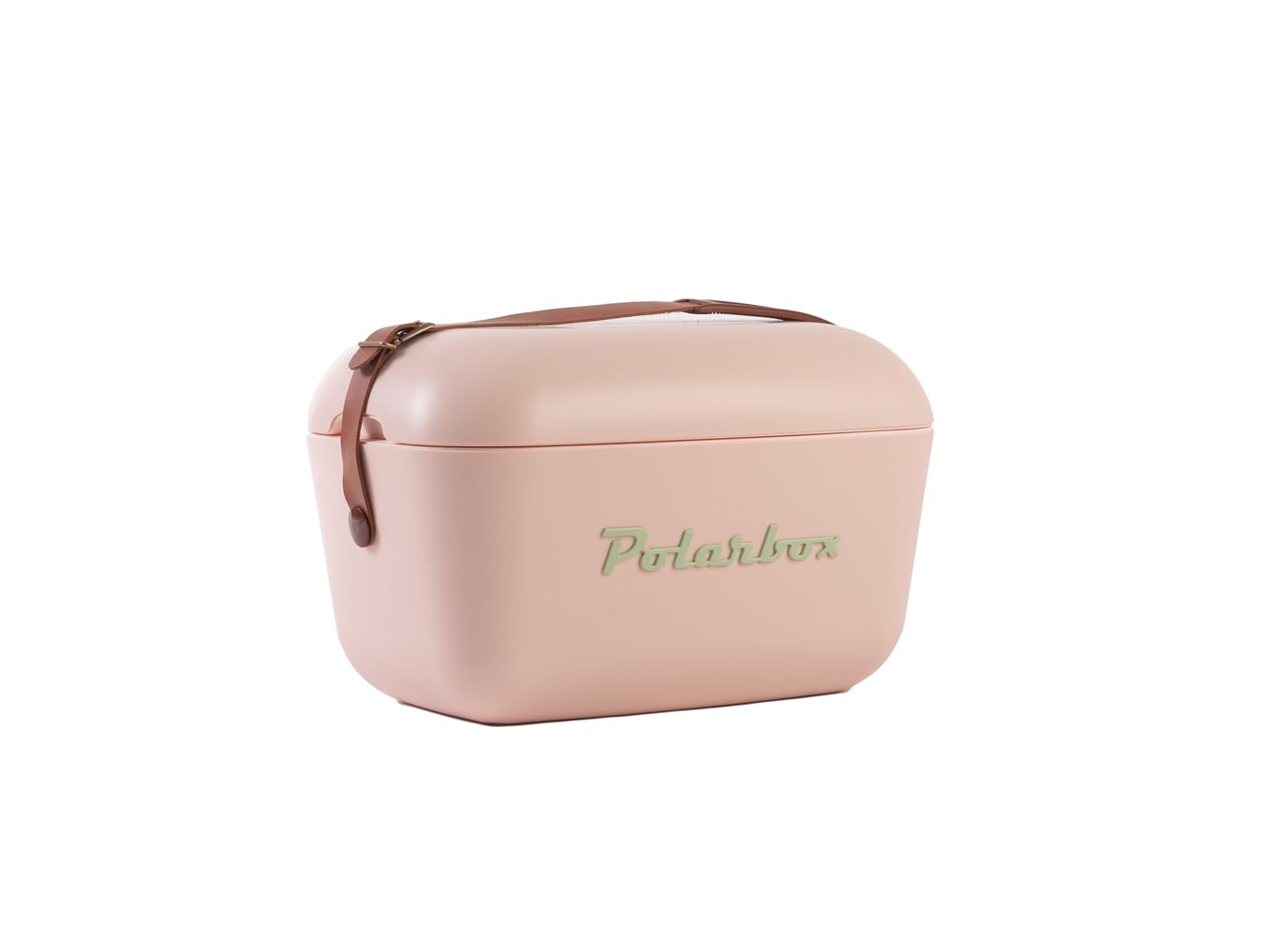 Kreher® Kühlbox Passive Kühlbox Kühltaschen Polar in Retro Vintage Design aus Kunststoff mit polystyrol (Airpop) thermische Isolierung (Rosa Oliv, 20 L)