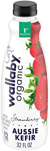 Wallaby Organic, Low Fat Kefir, Strawberry, 32 oz