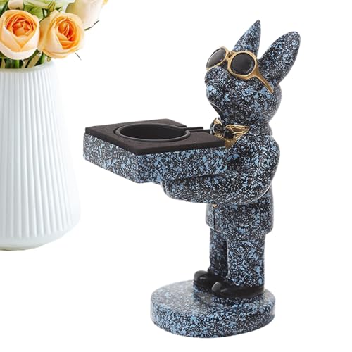 Soporte de exhibición de relojes – Soporte de resina para reloj modelo de figura | Soporte de reloj de perro para hombre, estante de almacenamiento para joyas, relojes, pulseras, collares, figuras