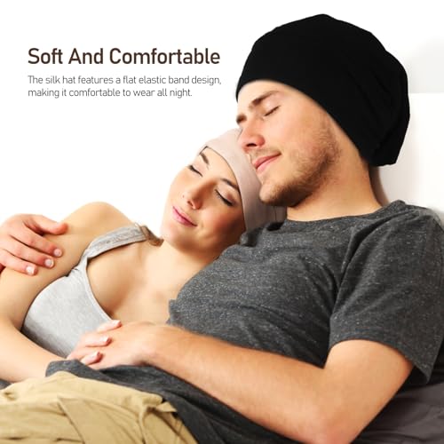Bonnet en satin pour dormir de qualité supérieure protection nuit ajustable
