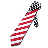NEW American Flag Men's Neck Tie USA Patriotic NeckTie US Seller
