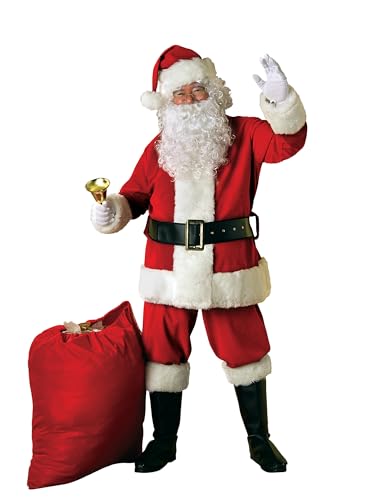 Panoplie Père Noël Rubie's en velours ultra deluxe taille adulte pour fêtes