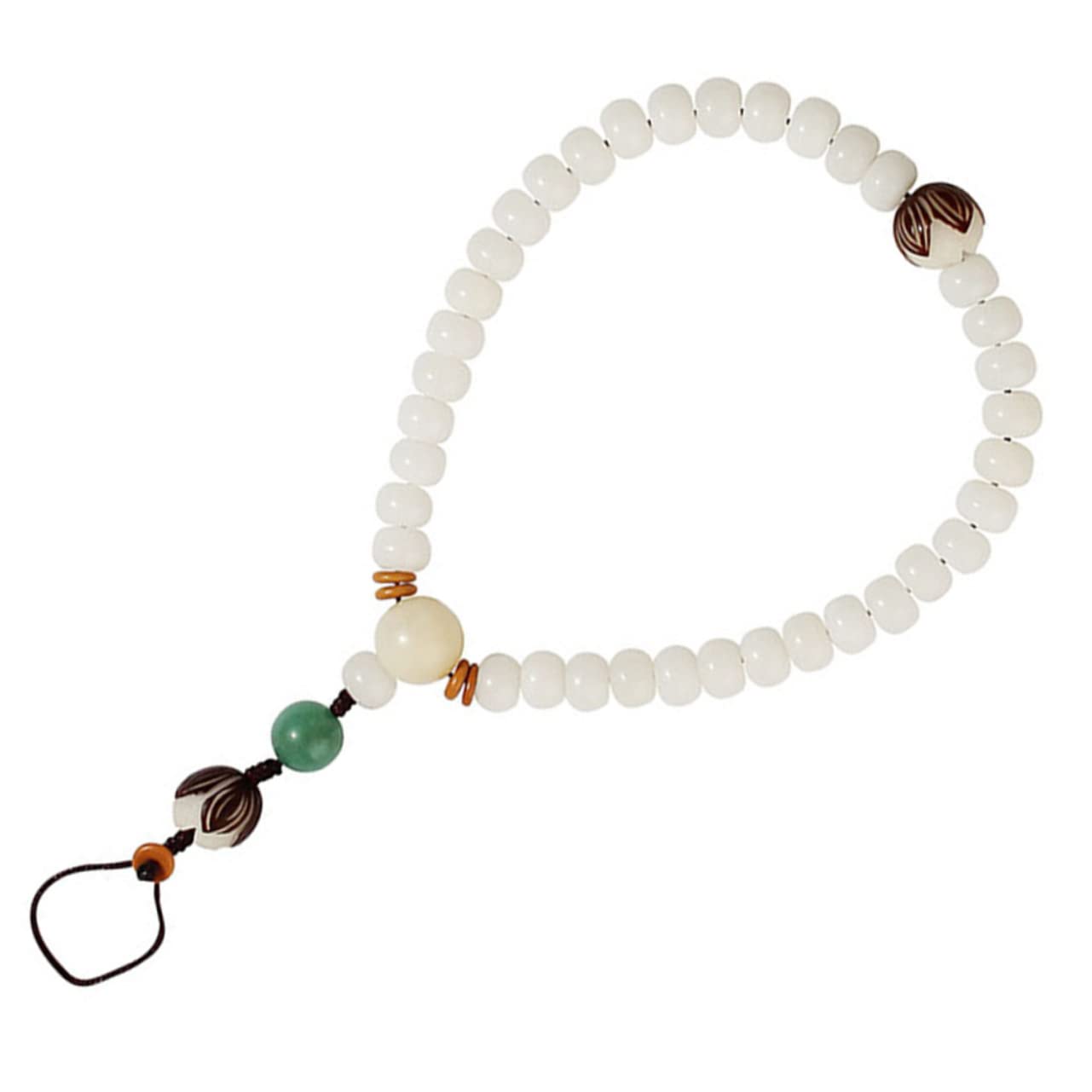 Bodhi Handy Kette mit Perlen Verstellbar Abnehmbar Stilvolle Telefon Tragekette für Schlüssel Verlust Handyband für Frauen Chinese Style Design