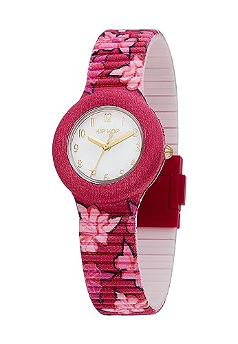 Hip Hop, Collezione Bouquet, Orologio Donna Purple Bouquet, Cinturino In Morbido Silicone E Pratica Chiusura, Cassa 32 Mm, Movimento Al Quarzo, Resist