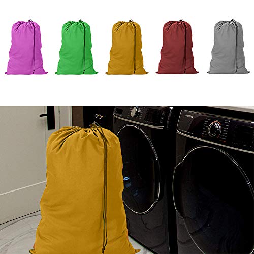 2 Pack Jumbo Sized Laundry Bag Commercial Heavy Nylon College Home Dorm 28"X36" #TOP2