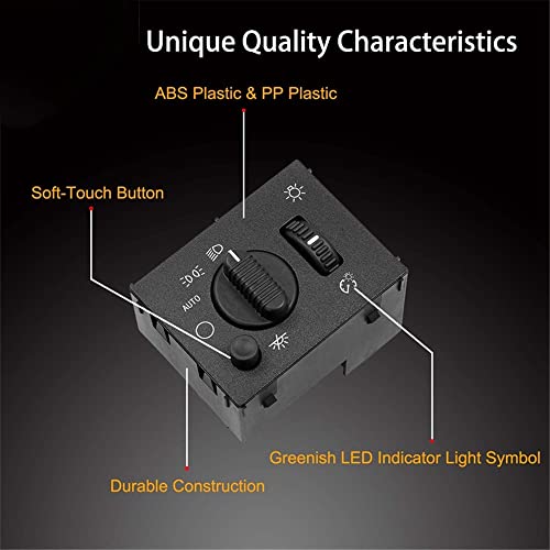 image for PANNUOSCS Headlight Switch - Compatible with Chevy Silverado Suburban 