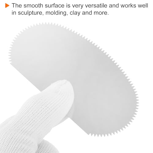 HARFINGTON 20pcs Steel Clay Scraper 4" Pottery Steel Clay Serrated Scraper Tool for Pottery Sculpture Ceramic DIY Crafts by HARFINGTON - Image 5