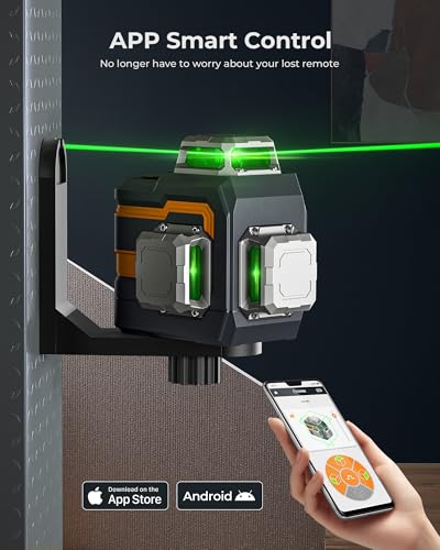 image for 3x360° Laser Level with Remote&APP Control, CIGMAN Green Self Levelin