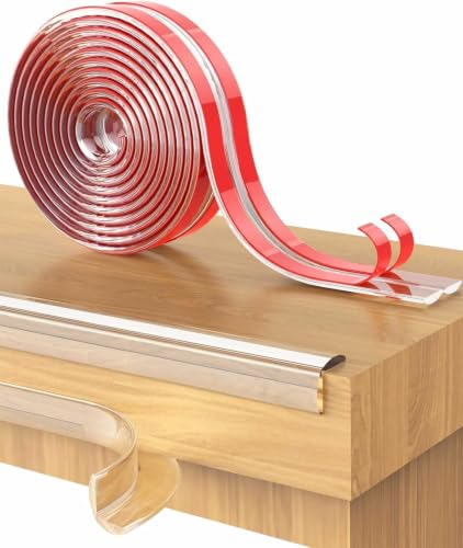Image of EKDHRA 3-Meter Edge Protector, Baby Proofing Edge Protector Strip for Baby, Child Proof Table Edge Protectors Guards Safety Bumper Cover for Furniture Desk Crib Gate Bed Wall Soft Silicone