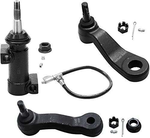 Image of Detroit Axle - Front End Kit for 1999-2006 Chevrolet Silverado 1500 GMC Sierra 1500 Yukon Cadillac Escalade, Control Arms Sway Bars Tie Rods Ball Joints Pitman Idler Arms Bracket Pivot Wheel Lug Nuts
