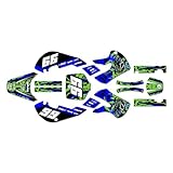 Kalair GFX Graphics Kit for Kawasaki KX65 (1999-2024) Revolt Series Green 9 Mil - Easy Go - Dirt Pit Bike Motorcycle Stickers, Dirtbike Racing Automotive Decal Motocross Accessories no-Plastics