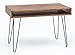 FineBuy Möbel zum Wohlfühlen Massiver Schreibtisch Harlem Sheesham Massiv Holz 110 x 60 x 76 cm mit Ablage | Computertisch Massivholz mit Metall Beinen | Design Holz PC Tisch