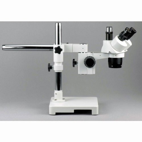 Image of AmScope SW24T Trinocular Stereo Microscope Head, WH10x Eyepieces, 20X and 40X Magnification, 2X /4X Objective