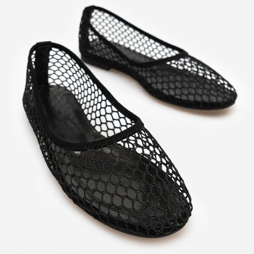 Mesh Ballet Flats for Women Breathable and Comfortable Round Toe Shoes - Avant-Garde Casual & Elegant Design3