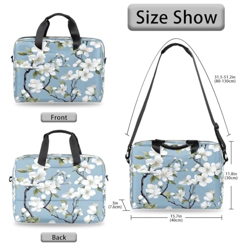 Maletín para laptop con diseño floral sakura 13-16 pulgadas miniatura 6