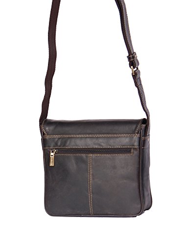 Sac messager en cuir marron Beck sac de bureau unisexe décontracté