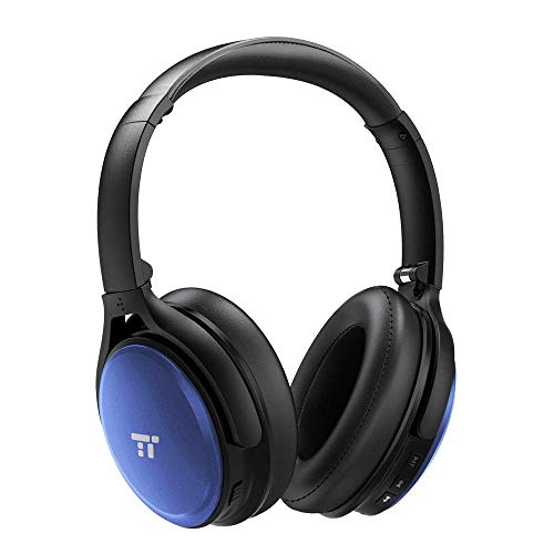 TaoTronics Active Noise Cancelling Headphones Bluetooth Headphones Over Ear Headphones, Wireless Headphones High Clarity Sound Powerful Bass, 30 Hour Playtime for Travel Work TV PC Cellphone