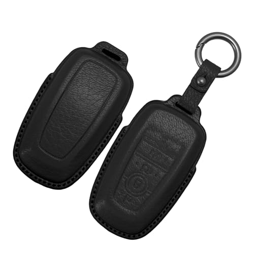 Carcasa de cuero para llave Ford Edge y F250 con acabado artesanal exclusivo