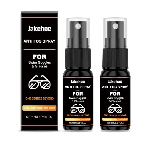 2-Pack Anti-Fog Spray for Glasses & Swim Goggles – Long-Lasting Nano...