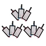 GLEAVI Etiquetas de Equipaje Surtidas 9 Piezas para Maletas, Plástico Resistente, Colores Rojo Azul Rosa, Identificación Rápida para Viajes, Cruceros y Mochilas, Accesorio Imprescindible