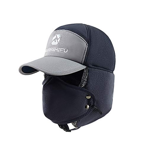 Bonnet avec masque amovible pour escalade homme et randonnée dame