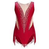 Photo Gallery zymjzbetic tuta da ginnastica for danza latina con nappe for ragazze, abbigliamento da pattinaggio artistico, body con frange, tute in rete trasparente, costume per ballerine(dark red,8y) Photo Gallery zymjzbetic tuta da ginnastica for danza latina con nappe for ragazze, abbigliamento da pattinaggio artistico, body con frange, tute in rete trasparente, costume per ballerine(dark red,8y)