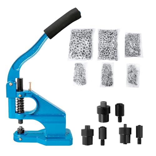 DUPDMKIN Grommet Tool Kit, Heavy Duty Eyelet & Rivet Press