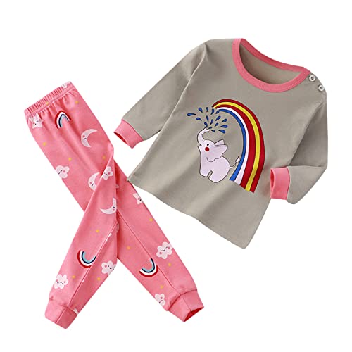 Baby Girls Boys Pa𝗷amas Sets Animal Cotton P𝗝s 2PCS Slee𝗽wear for Kids Toddler Long N𝐢ghtwear Comfy Loun𝗴e Clothes