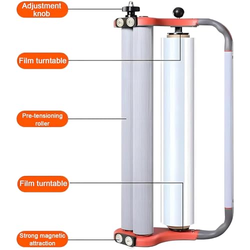 Ręczny podajnik folii stretch, Stretch Film Dispenser Handheld 500mm Width 157mm Max Diameter