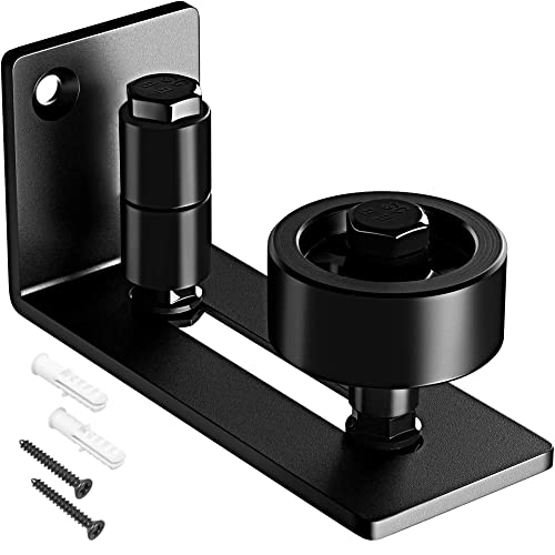 Barn Door Floor Guide - Sliding Barn Door Floor Guide for Bottom Adjustable Roller 8-Setup Options - Quiet Operations Flush Design with Felt Strips (Pack of 1)