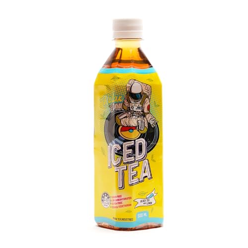 Black Tea with Lemon Refreshing Sugar-Free Ice Tea with Natural Lemon Flavor, Electrolytes & Benefits - Sugar Free, 500ml