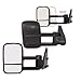 Towing Mirrors for 1999-2007 Chevy Silverado GMC Sierra 1500 2500 3500 Truck Manual Telescoping Side Mirrors Pair Set