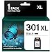 301XL Black Ink Cartridge Replacement for HP 301 Black Ink Cartridge High Capacity - Printer Ink for HP301 XL for Envy 5530 5532 4507 4500 Officejet 2620 2622 Deskjet 2050 2510 2512 2540 3000 (1 Pack)