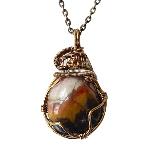 Designs by Nature Gems Handmade Women’s Sardonyx Necklace 24 Inch Chain Antique Bronze, August Birthstone