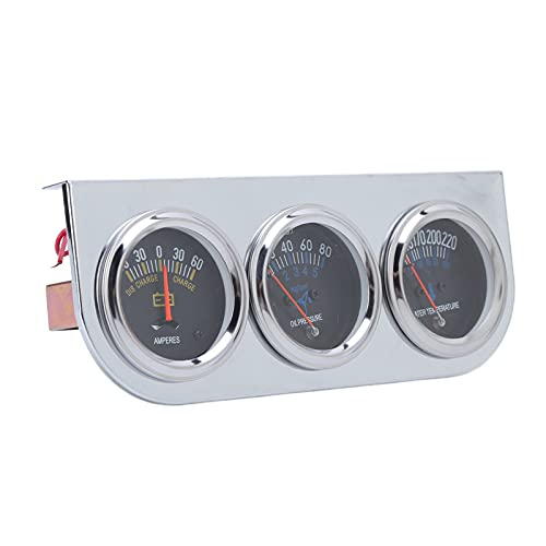 Kit jauge triple 52mm haute précision avec compteur température d'eau pour bateau et camion