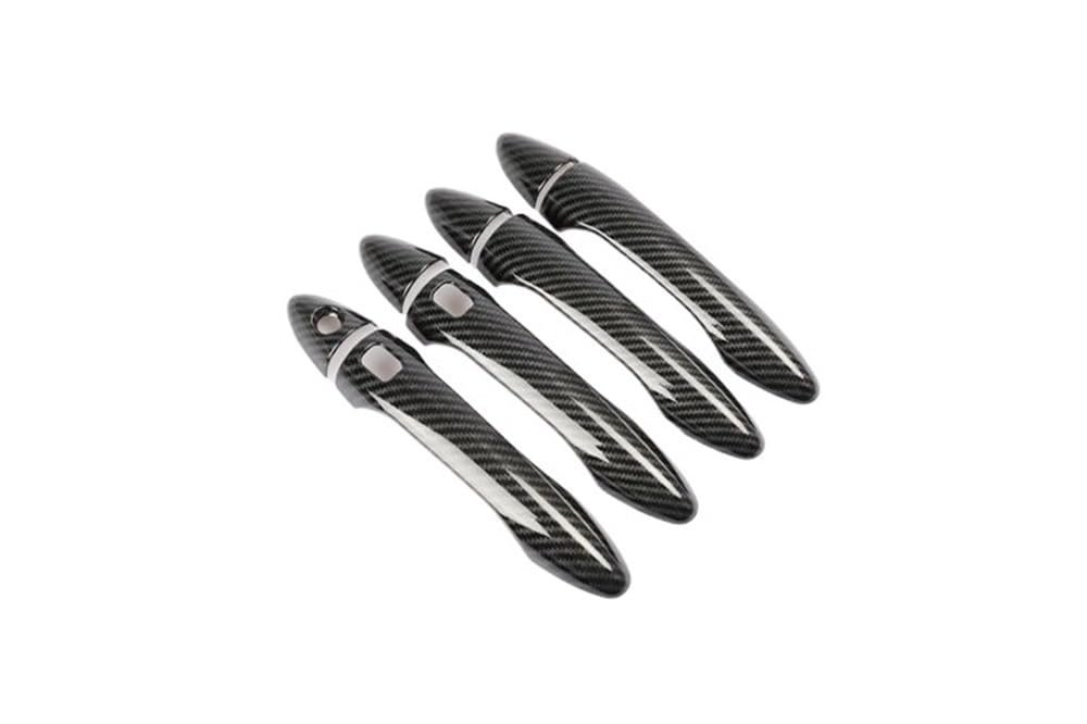 Gteew Carbon 2 Button Side Outer Door Handle For For Optima For K5 For Tf For Mk3 2011-2015 Car Door Handle Cover Trim Sticker Styling Accessories