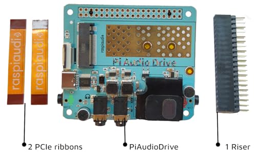 Image of Audio DAC Hat Sound Card (Pi Audio Drive) for Raspberry PI4 All Models Pi Zero / Pi3 / Pi3B / Pi3B+ / Pi2 / Better Quality Than USB